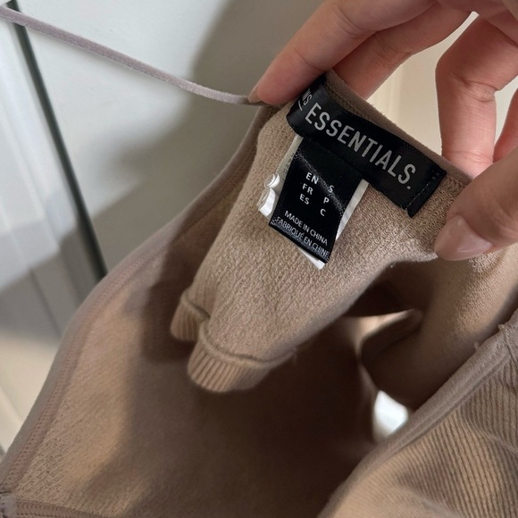 Essentials Brown Fitted Crop Camisole - Picture 3 of 4